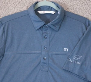Travis Mathew Polo Golf Shirt Herren Small Blau Stil Kurzarm Tall Oak Course - Bild 1 von 20