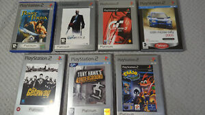 playstation 2 platinum game bundle x 7 (6 games complete with manuals) 