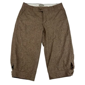 Vintage Banana Republic Wolle Seide Mischung braun Kleid Capri Hose Gaucho gefüttert Größe 2 - Bild 1 von 9