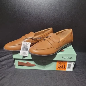 Kensie 8.5 Coñac Extra Acolchado Fácil En Pennyloafer Nuevo en Caja - Imagen 1 de 5