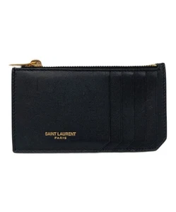 Portafoglio Saint Laurent Paris in pelle nero porta carte dal Giappone - Foto 1 di 24