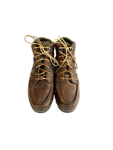 RJ Colt Vintage Brown Leather Lace Up Boots Men Size 10 M - Picture 1 of 15