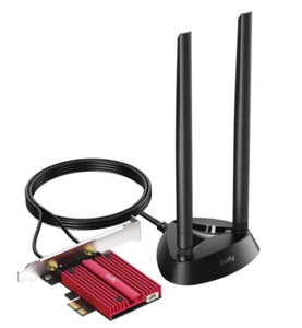 Cudy WiFi 7 WE9300S PCIe Card PC 6GHz Tri-Band Wireless Adapter Bluetooth Box C - Zdjęcie 1 z 10