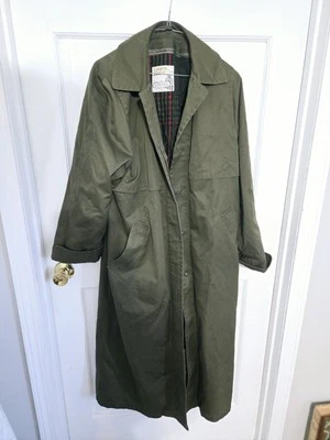 Vintage Londong Fog trench coat removable liner green 10 regular - Image 1 of 4