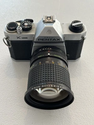 Câmera de Filme 35mm SLR Pentax K1000 com Kit de Lente 80mm - Testada e Funciona - Imagem 1 de 4