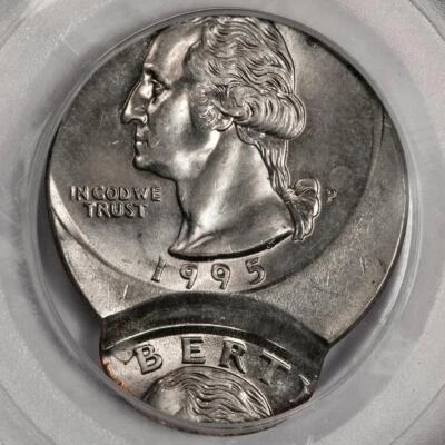 1995 PCGS MS65 Double Struck Both Off Center Quarter Mint Error Great Eye Appeal - Image 1 of 4