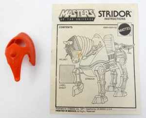 VINTAGE STRIDOR HELMET AND INSTRUCTIONS ~ MATTEL MOTU MASTERS OF THE UNIVERSE - Picture 1 of 11