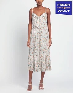 RRP€375 L'AUTRE CHOSE Midi Dress IT38 US2 UK6 XS Floral Flared Made in Italy - Picture 1 of 5