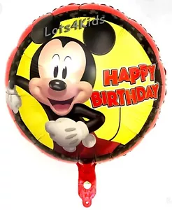 MICKEY MOUSE BIRTHDAY PARTY FOIL BALLOON PARTY SUPPLIES DECORATION - Picture 1 of 2