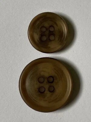 Brown Horn Effect Buttons Suit Blazer 15/20mm Pack Of 10 - Image 1 of 3