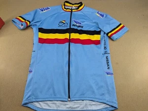 Bio Racer Belgium National Cycling Team Jersey Mens Sz M Belgian Blue Eddy Merck - Picture 1 of 10