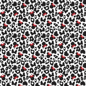 Minnie Mouse Dreaming  in Dots Black Red White by Camelot Fabrics ~By The Yard - Picture 1 of 1