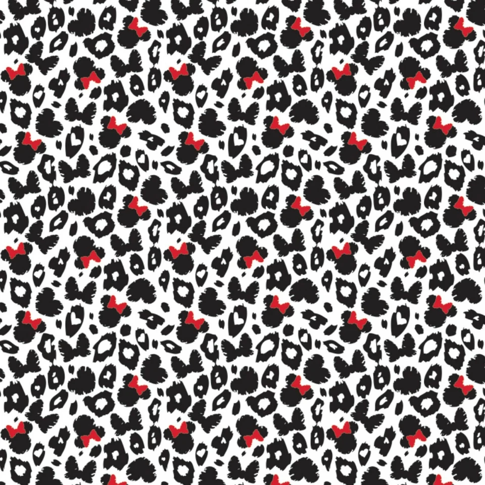 Minnie Mouse Dreaming  in Dots Black Red White by Camelot Fabrics ~By The Yard - Image 1 of 1