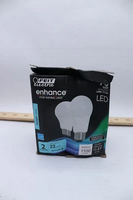 (2-Pk) Feit LED Bulb Daylight A19 E26 75 Watt OM75DM/950CA/2 - Image 1 of 4