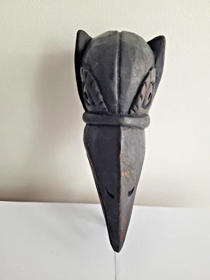 Máscara de madera nepalí vintage tallada Foto 1 de 4