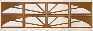 8 Amarr Sunray Replacement Inserts for Amarr Short Panel Garage Doors Golden Oak - Picture 1 of 4