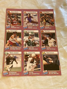 Sports Illustrated For Kids Complete Uncut Card Sheet November 1991 Gonzales