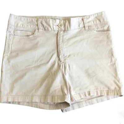 Covington Womens Beige Shorts Size 10 Stretch 30 in Waist Mid Rise - Image 1 of 4