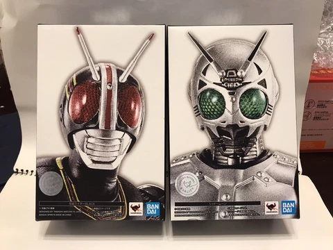 Bandai S.H. Figuarts MASKED Kamen RIDER Black Shadow moon shinkocchou seihou set Cover