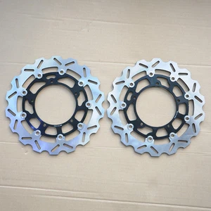 ST 2Pcs Front Brake Discs For Yamaha 2004-2006 YZF R1 2006-2013 FZ1 FZ1-S FAZER - Imagen 1 de 1