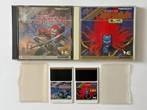 PC Engine Lot Genpei Tomaden 1 2 Set PCE NEC namco Action Game HuCard Japan JP - Picture 1 of 10