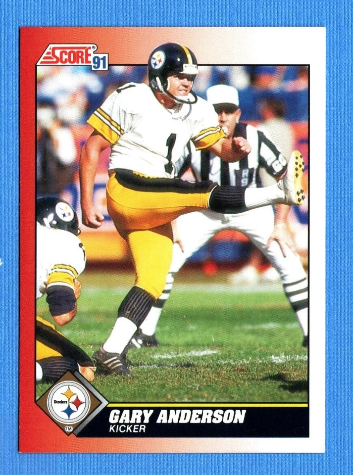 1991 Score #121 Gary Anderson Steelers - Image 1 of 1
