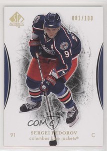 2007-08 SP Authentic Limited /100 Sergei Fedorov #64 HOF