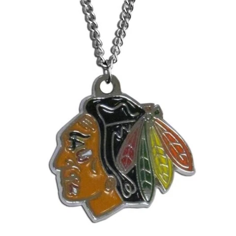 Chicago Blackhawks unisex chain logo necklace 22 inch adjustable Cover