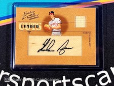 Nolan Ryan 2005 Donruss Lumber & Leather Lumber Cuts Autograph /7!