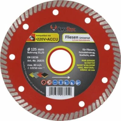 Toroflex Hoja de Diamante Progress-Spezial 115-125MM Gres Baldosas - Imagen 1 de 4