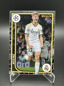 2023-24 Topps Merlin UEFA Club Competitions - Nico Paz #117 (RC) - Real Madrid - Picture 1 of 2
