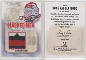 2013-14 ITG Between the Pipes Men Game-Used Memorabilia Silver /9 Ed Belfour HOF