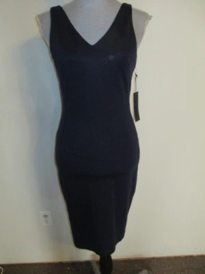 NUEVO CON ETIQUETAS VESTIDO VAINA WHITE HOUSE BLACK MARKET AURA SIN MANGAS ESCULPIDO CUELLO EN V 2P Foto 1 de 4