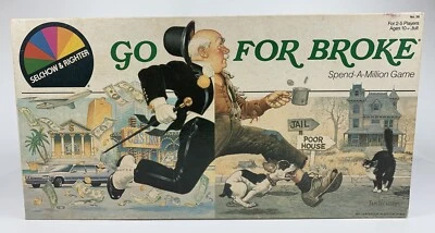 Vintage 1985 Go For Broke Spend A Million Board Game Complete - Image 1 of 4