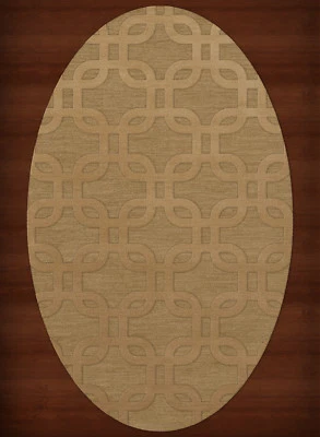 Yellow Rectangles Loops Rounded Squares Transitional Area Rug Geometric DV7 - Image 1 of 2