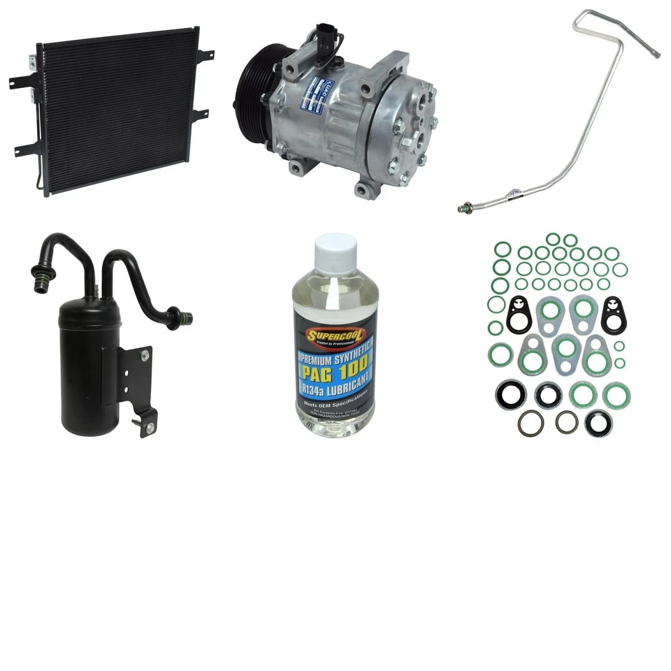 Kit de compresor de aire acondicionado turboalimentado diésel para Dodge Ram 3500 2003-2005 5,9 L L6 UAC Foto 1 de 1