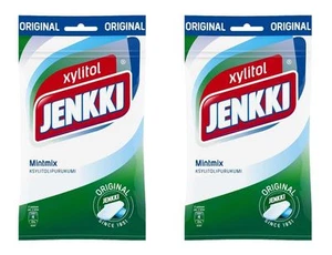 Blatt Jenkki Original Xylitol Kaugummi Neuwertig Mischung 2x100g (2 Beutel) - Bild 1 von 1