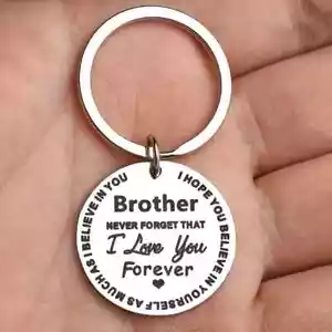 Llavero Never Forget That I Love You Forever hermano hermana sobrina o sobrino - Imagen 1 de 6
