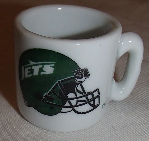 New York Jets Mini 1.25" Coffee Mug Ceramic Cup Cover