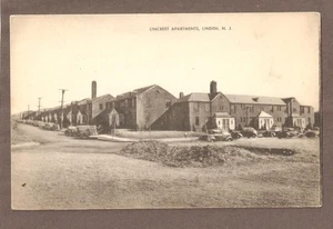 VINTAGE POSTCARD UNUSED LINCREST APARTMENTS LINDEN NEW JERSEY - Foto 1 di 1
