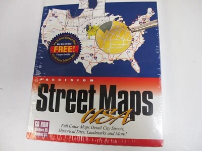  Street Maps USA , Swift Platinum- Windows PC, 1997, New/ Sealed, Cosmi Software - Image 1 of 4