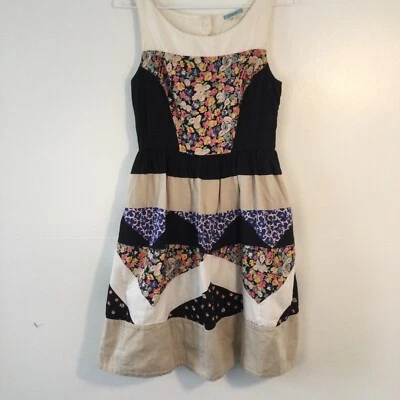 Vestido mujer Leifnotes multi colcha bloque vintage India verano abuela talla 6 boho Foto 1 de 4