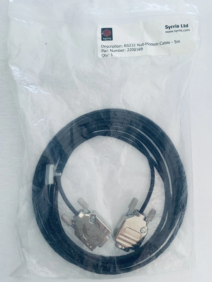 Strris ~ RS232 Null-Modem Cable - 5m ~ PN: 2200169 - Image 1 of 3