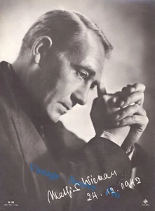 Foto Autogrammkarte W 70 Mathias Wieman 17,6 x 23,8 cm UFA 24.12.1942 - Picture 1 of 1