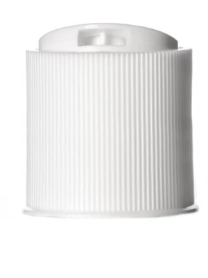 White Disc dispensing Push ribbed Cap 24/410 - 100 NEW LOWER PRICE - Image 1 of 4