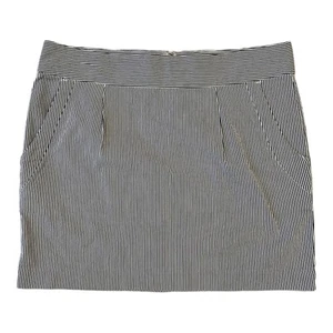 Tommy Hilfiger Women’s Skirt Size 8 Navy Blue Stripes Pockets Preppy NWOT - Picture 1 of 6