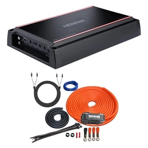 Memphis SRX1200.1V 1200x1 at 1 Ohm SR Amplifier with Memphis 4 ga Wire Kit - Picture 1 of 6