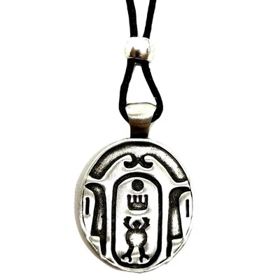 Scarab Beetle Pendant Pewter Necklace Egyptian Prosperity & Long Life Jewellery - Image 1 of 4
