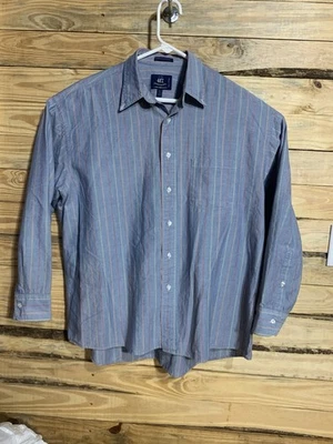 Camisa De Colección Van Heusen 417 Sobre Fácil Hombres 16.5 34/35 Rayas EE. UU. Algodón Años 90 Y2K Foto 1 de 4