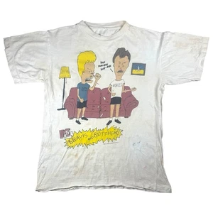 Camiseta vintage 1993 Beavis and Butthead Stanley Desantis MTV THRASHED - Imagen 1 de 12